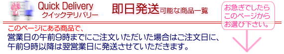 即日発送可能な商品一覧