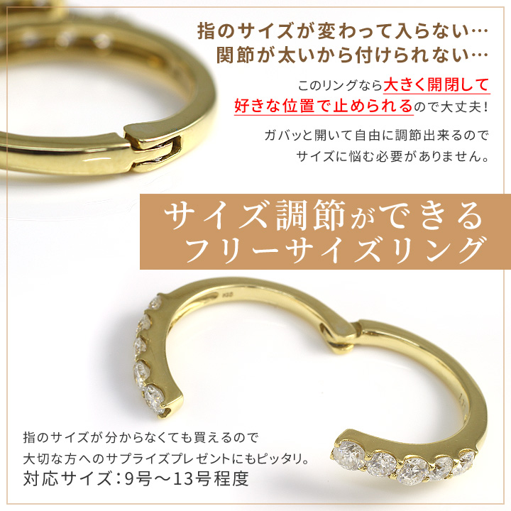 製造品】ダイヤモンドリング 1.0ct レディース フリーサイズ